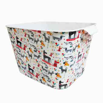 Dog Design Storage Box - 30cm