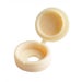 Beige Hinged Cover & Cap - 40 Pack