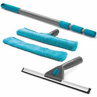 Beldray 5pc Turquoise Microfibre Window Cleaning Set