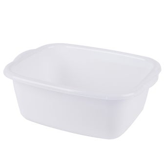 Beldray White / Grey Rectangular Washing Up Bowl - 10L