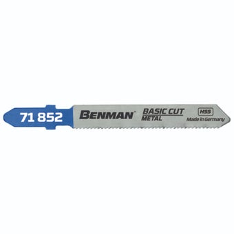Benman T118A Jigsaw Blades for Metal Cutting 75mm 21TPI 5-Pack | Type T 118 A