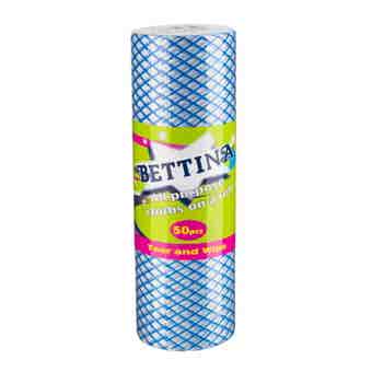 Bettina All Purpose Cloths Roll - 50 Piece