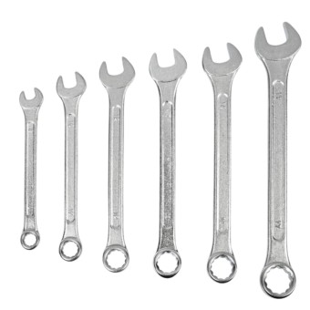 Benson Premium 6-Piece Combination Spanner Set (8-17mm) - High-Quality Steel Tools for Precision & Durability