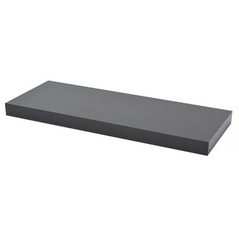 Duraline Float Shelf 60 cm X 23.5 cm High Gloss Finish - Grey