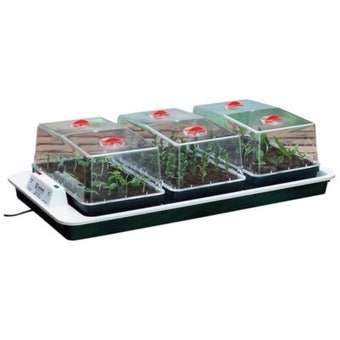 Garland Trio Electric Propagator Big 3 80.5 x 41 x 20.5cm | Heated Seed Propagator with 3 High Domes