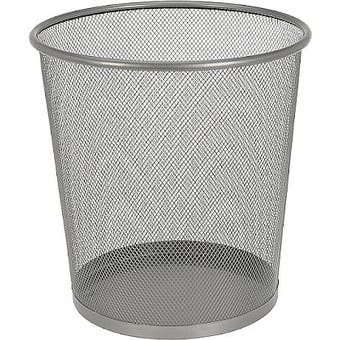 Silver Mesh Waste Bin