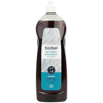 Biobel Automatic Dishwashing Gel 1L – Fragrance-Free Plant-Based Cleaner for Sparkling Dishes