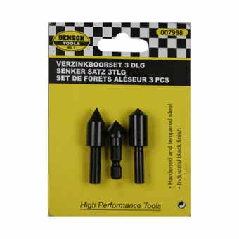Benson 3pc Countersink Bit Set