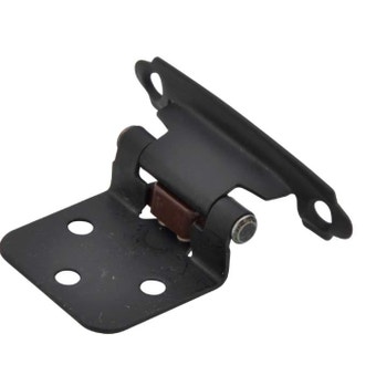 Amerock-Style Black Overlay Hinge - 2.75" - Set Of 2