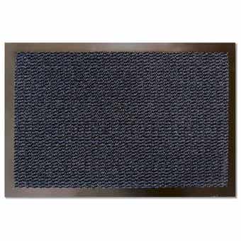 Ultimat Black & Blue Door Mat - 40 x 60cm