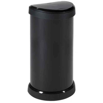 Curver Deco Bin 40L - Black Finish