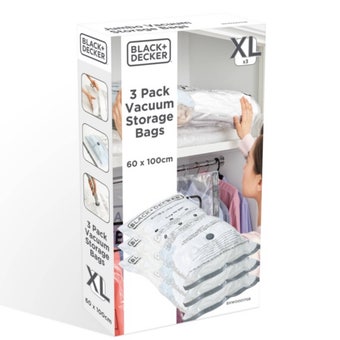 Black & Decker Vacuum Storage Bags Jumbo 3 Pack – 60 x 100cm