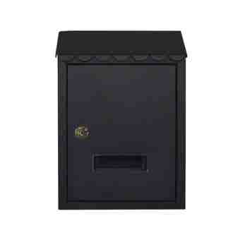 Postplus Black Gloss Townhouse Post Box