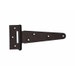 Black Matt Steel T Hinge - 109 x 75 mm