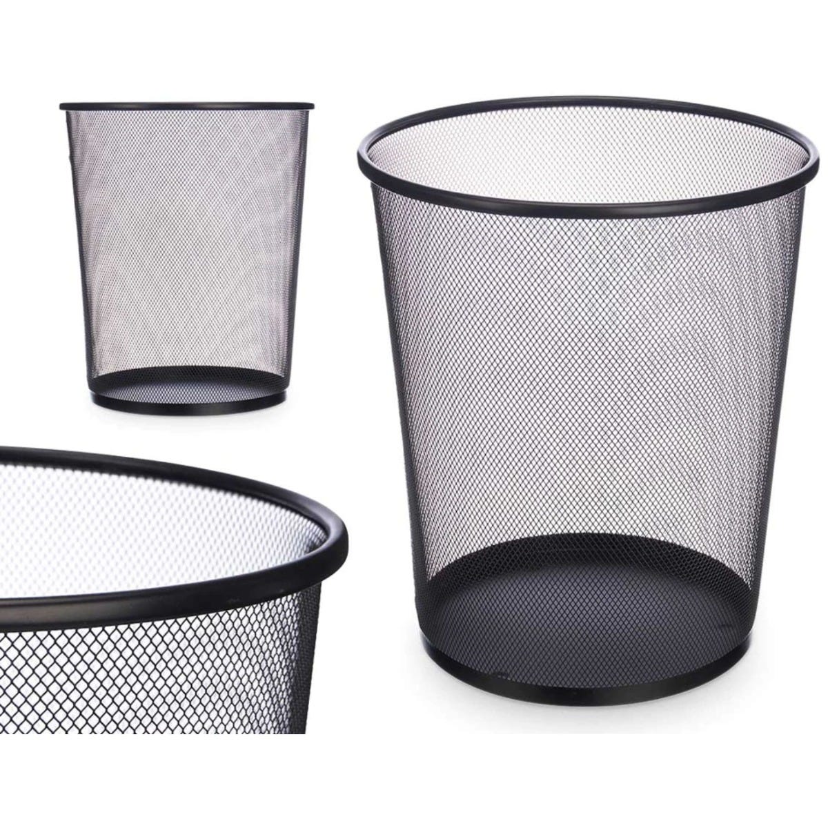 Black Mesh Paper Bin 29.5cm 