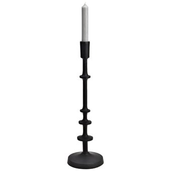 Black Metal Candle Holder 12 x 42 x 12cm