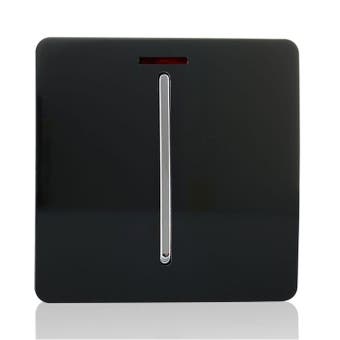 Trendi 20 Amp Switch With Neon - Black