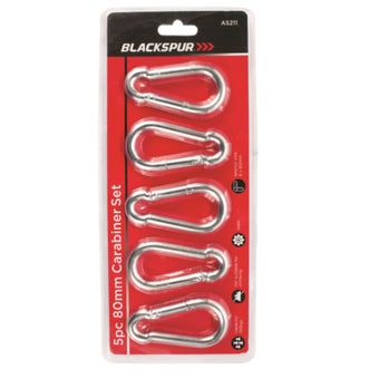 Blackspur Carabiner Set 80mm - 5 Pack