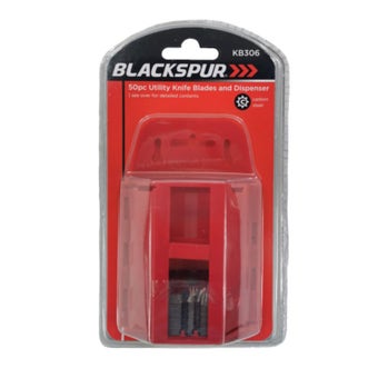 Blackspur Utility Knife Blades & Dispenser - 50 pieces