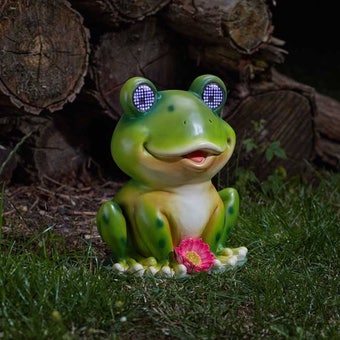 Blinkin’ Frog | Solar Powered Blinking Garden Ornament Light