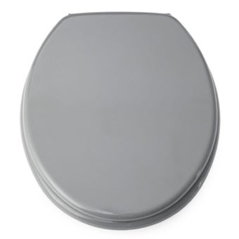 Blue Canyon MDF Toilet Seat With Stainless Steel Hinges Grey