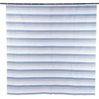 Blue Canyon SC430 Horizontal Stripe Shower Curtain 180x180cm