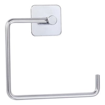 Blue Canyon Wall Mounted Chrome Toilet Paper Roll Holder with Adhesive and Screw Fixings – Stainless Steel Bathroom Accessory
