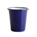 Blue Enamel Tumbler 8cm - with White Rim
