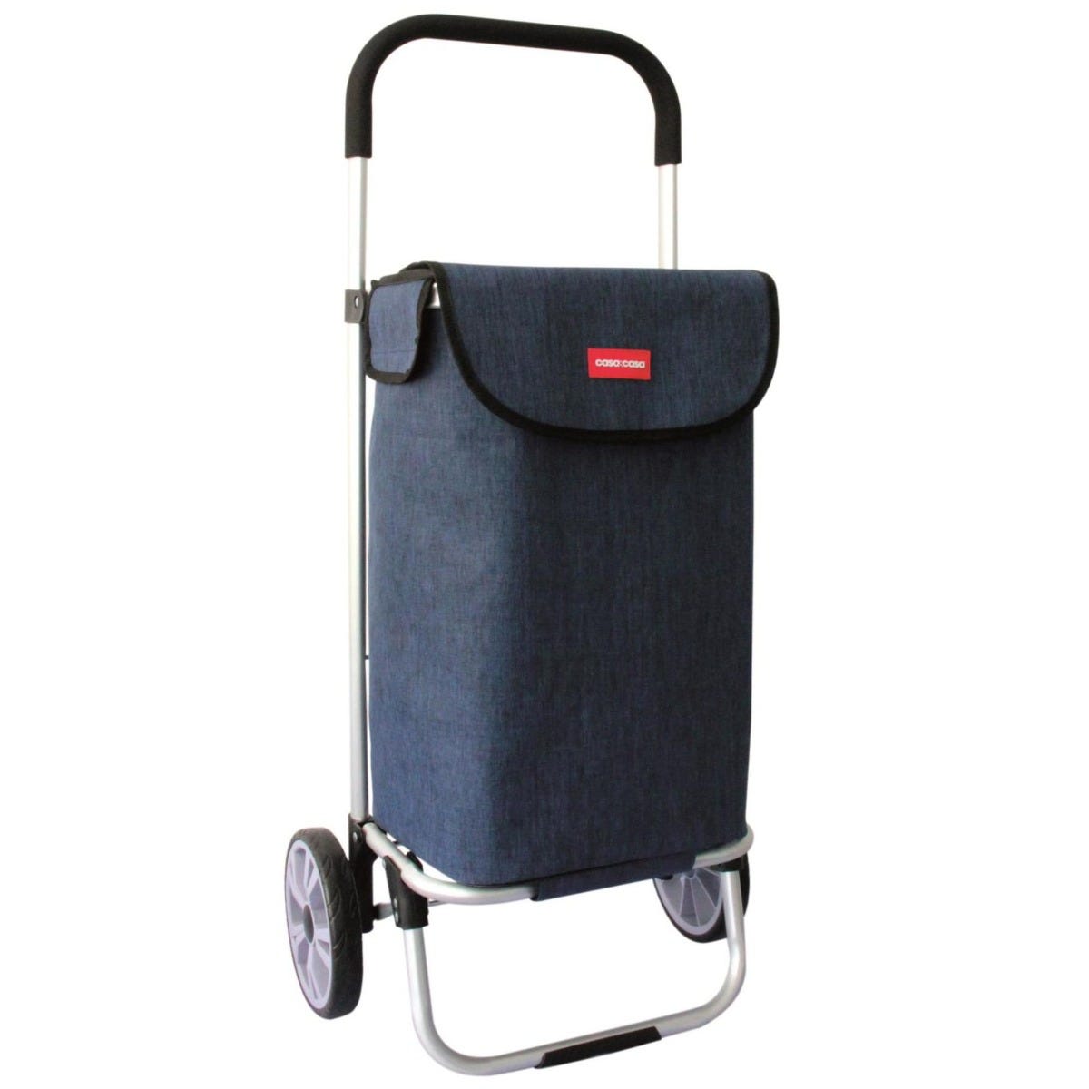 Blue Naples Aluminium 2 Wheel Shopping Trolley - 45L 
