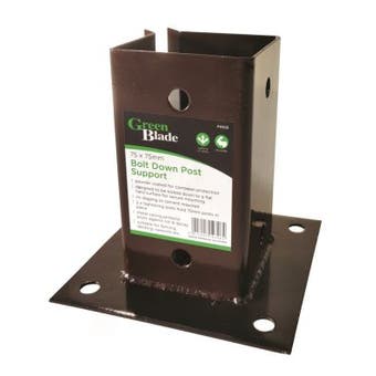 Bolt Down Post Support - 75 x 75mm