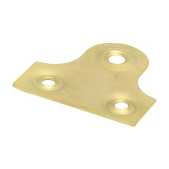 Brass Plain Glass Plates for Picture and Mirror Hanging 50mm – Pack of 10