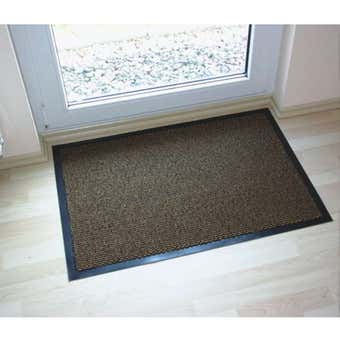 60 x 180cm Brown & Black Runner Backed Mat