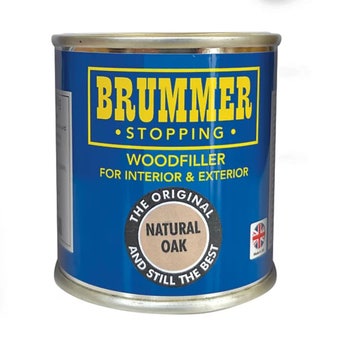 Brummer Wood Filler Natural Oak 250g – Interior & Exterior Multi-Purpose Wood Repair