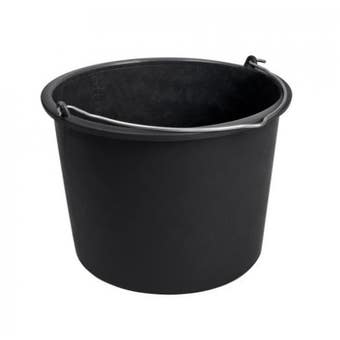 Plastic Black Bucket - 12L