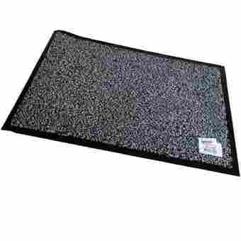 Dosco Wash & Clean Anti-Slip Mat - Black / White (Grey) 60 x 90cm