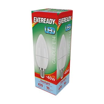 Eveready 5.2W LED Candle SES Daylight Lightbulb
