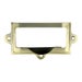 Card Label Frame With Pull - Antique Brass