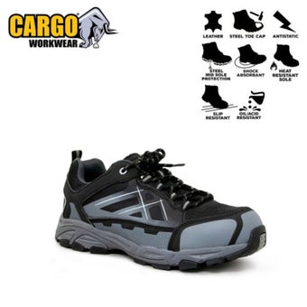 Cargo Azzuro Black & Grey Safety Trainer S1P SRC - Size 7 (41)