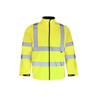 Cargo Hi-Vis Soft Shell Breathable Jacket - Size M