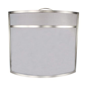 Castle Living Curved Spark Guard Nickel 25 inch/63cm