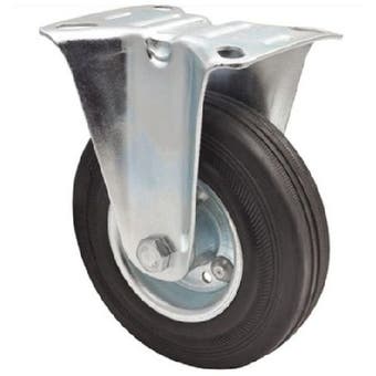Castor Fixed Black 125mm - 100kg