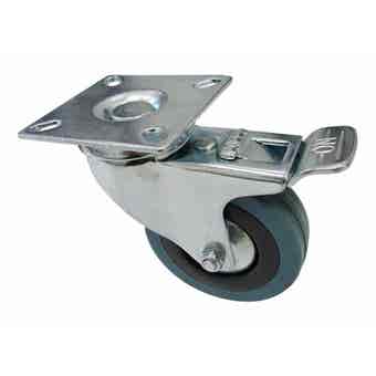 Select Swivel Wheel Castor With Brake 75mm