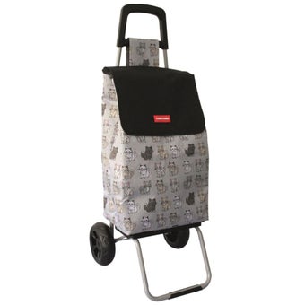 Cat Pattern Shopping trolley - 45L