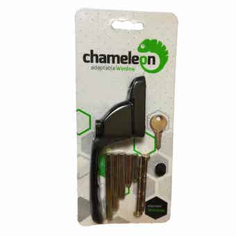 Chameleon Adaptable Window Espag Handle - Left Hand Black