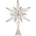 Champagne Gold Illuminated Christmas Tree Topper Star – 20 LED Lights