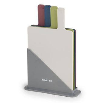 Salter 4 Piece Multi-Colour Chopping Board Set