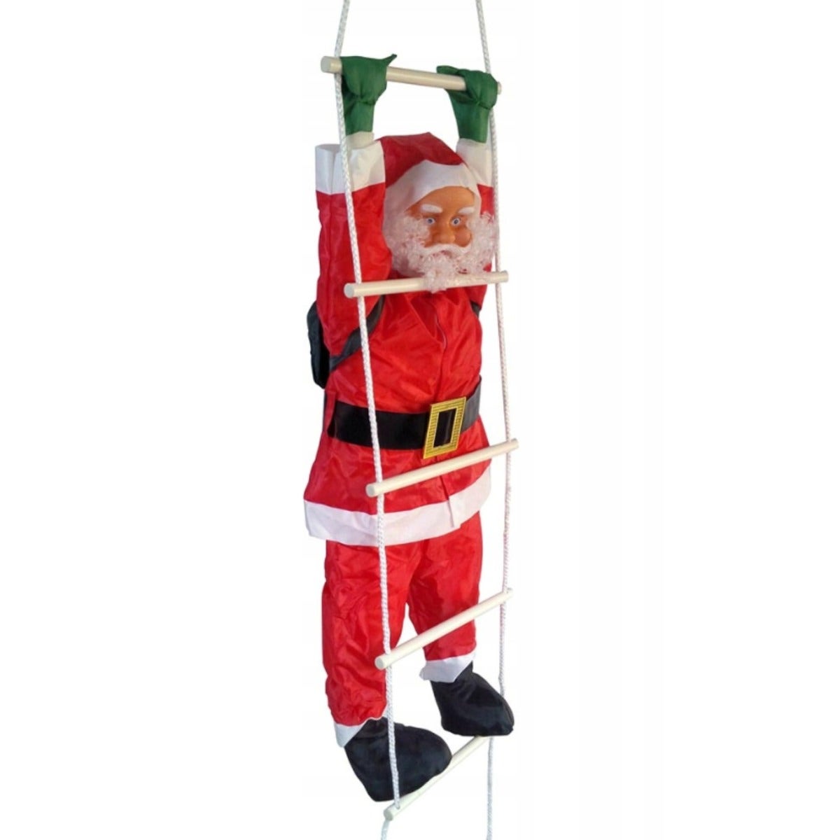 Christmas Decoration Santa Climbing a ladder 120 cm