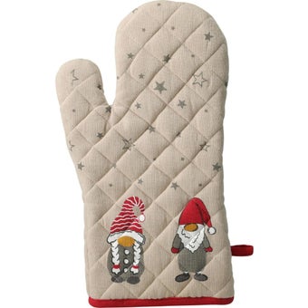 Christmas Cotton Oven Glove – Festive Design, Heat-Resistant and Durable Kitchen Essential