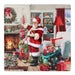 Christmas Range Santa Ceramic Coaster - each