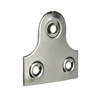 Chrome Plain Glassplates 1.1/2" - Pack of 6